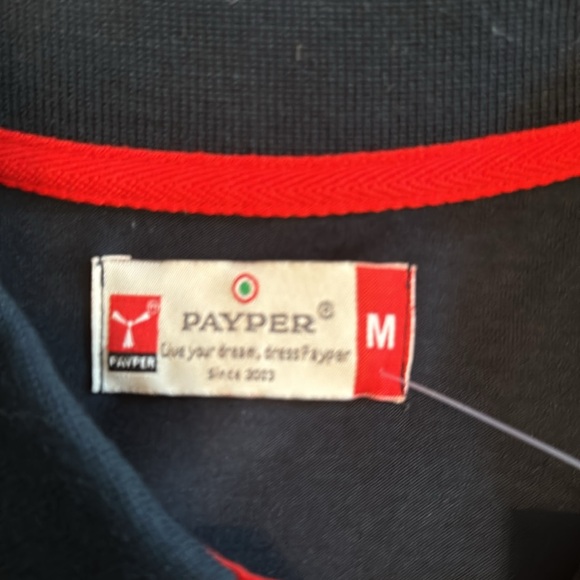 Pauper Rugby Navy Italia polo shirt medium men’s polo shirt NWT - Picture 6 of 9